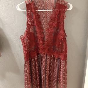 Boho lightweight sheer vest